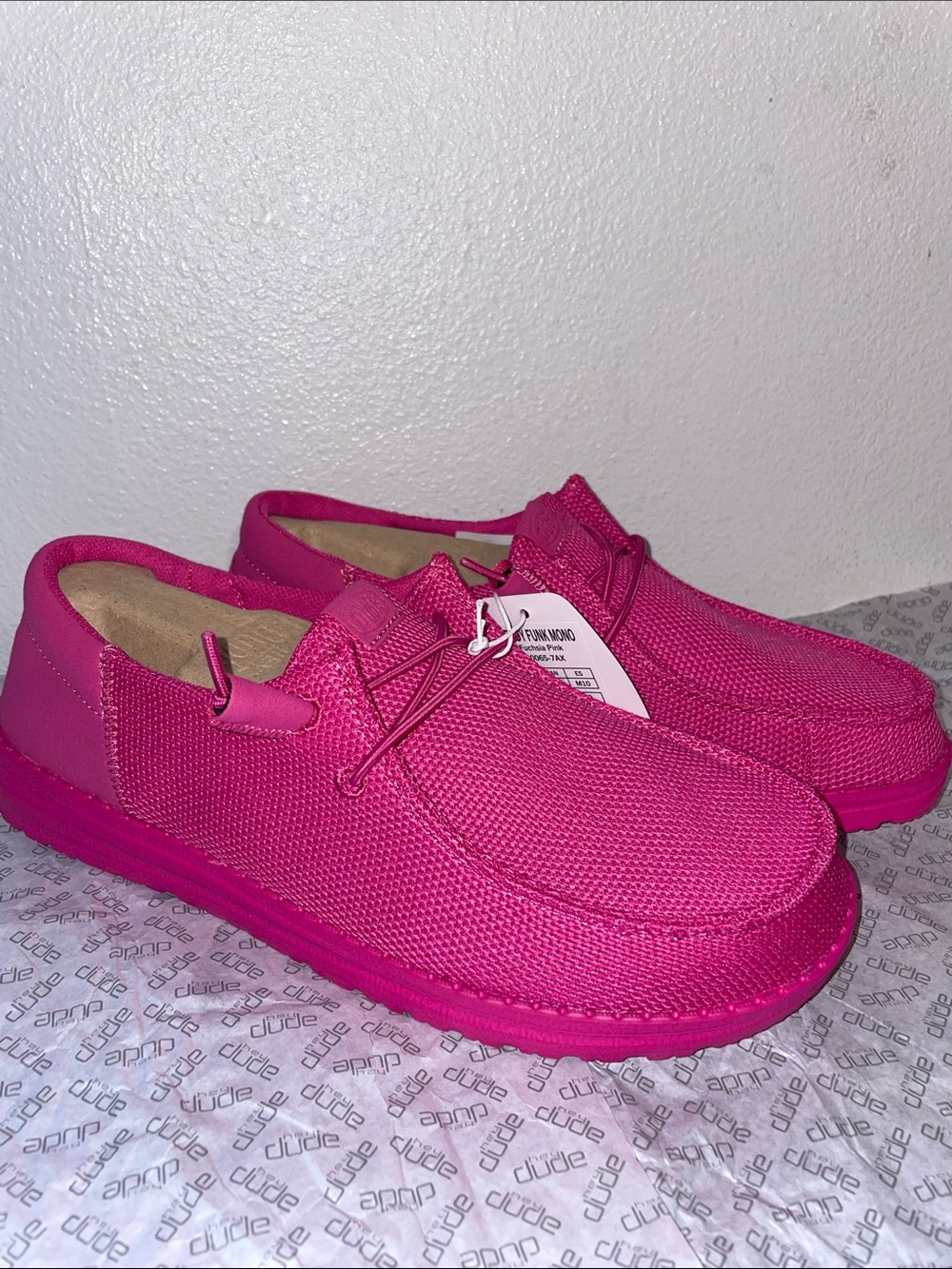 Hey Dude Wendy Funk Mono Fuchsia Pink - Picture 3 of 12